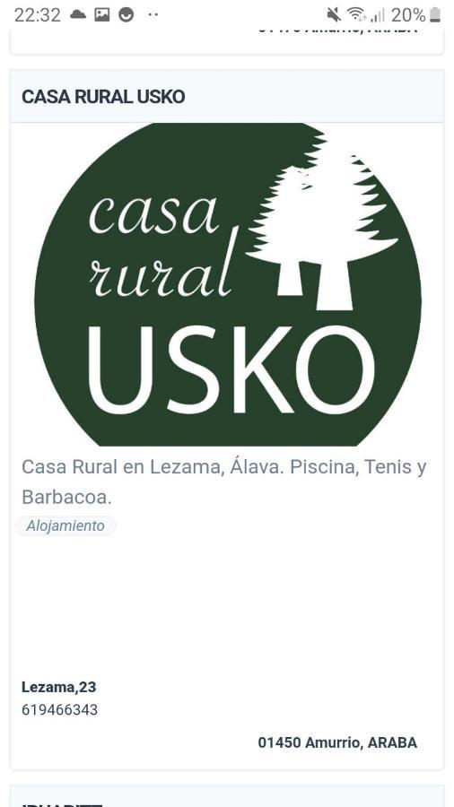 Casa Rural Usko X Vi0020 Amurrio Eksteriør bilde